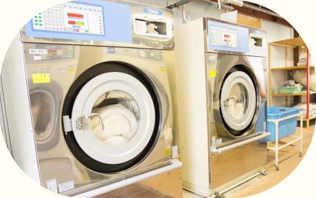 3.水で丸洗い 3.水で丸洗い